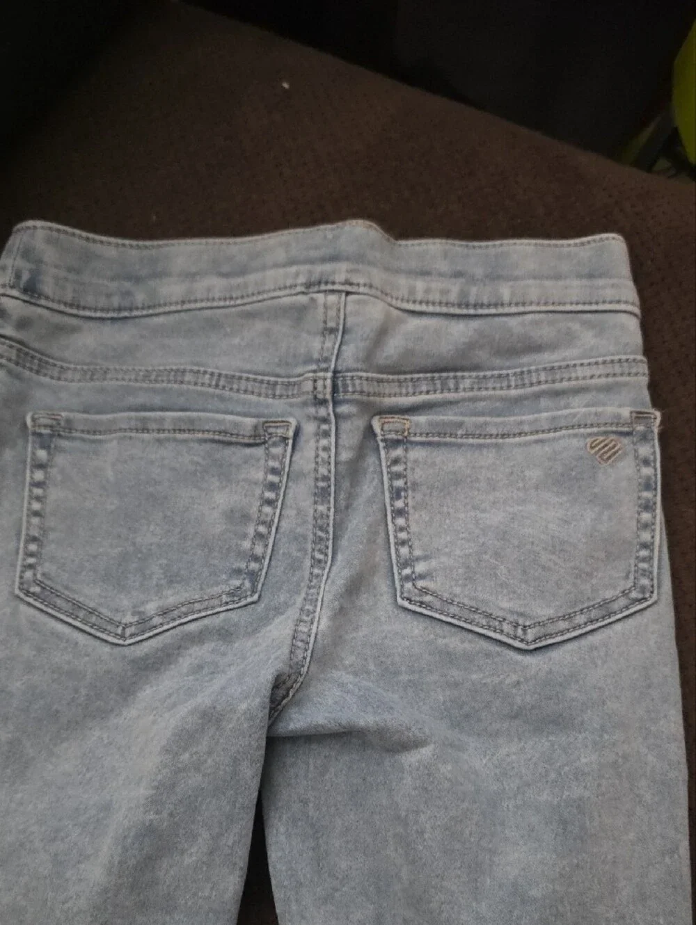 JUSTICE: Light Blue Girls Stretch Jeggings